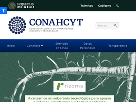 'conacyt.mx' screenshot