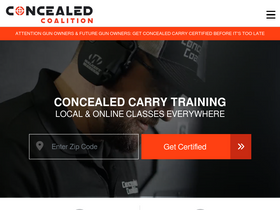 'concealedcoalition.com' screenshot