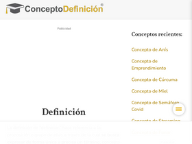 'conceptodefinicion.de' screenshot