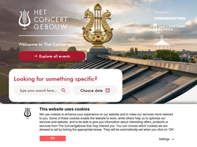 'concertgebouw.nl' screenshot
