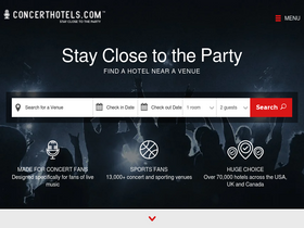 'concerthotels.com' screenshot