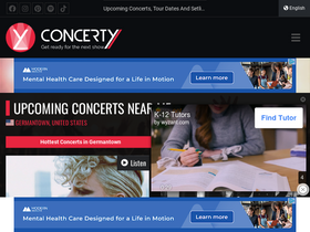 'concerty.com' screenshot