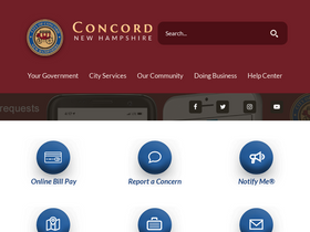 'concordnh.gov' screenshot