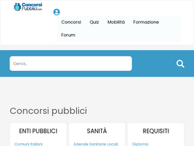 'concorsipubblici.com' screenshot