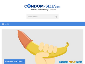 'condom-sizes.org' screenshot