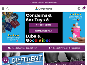 'condomania.com' screenshot