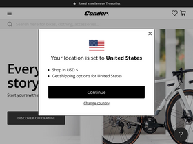 'condorcycles.com' screenshot