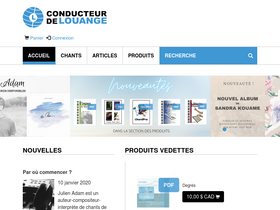 'conducteurdelouange.com' screenshot