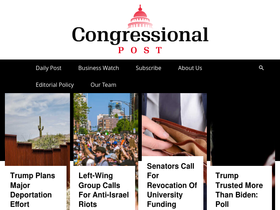 'congressionalpost.com' screenshot