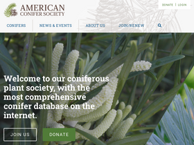 'conifersociety.org' screenshot