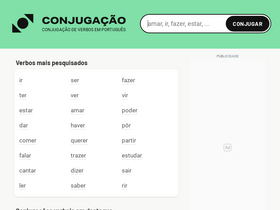 'conjugacao.com.br' screenshot
