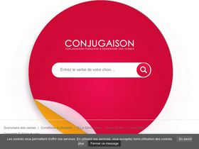 'conjugaison.com' screenshot