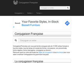 'conjugaisonfrancaise.com' screenshot