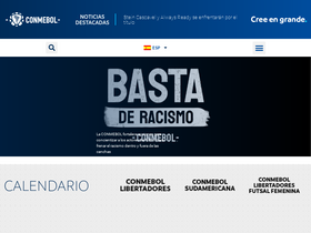'conmebol.com' screenshot