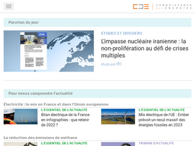 'connaissancedesenergies.org' screenshot
