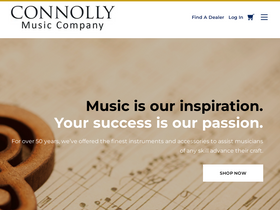 'connollymusic.com' screenshot
