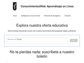 'conocimientosweb.net' screenshot