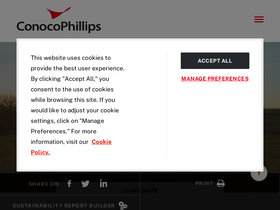 'conocophillips.com' screenshot