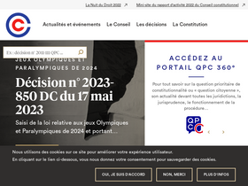 'conseil-constitutionnel.fr' screenshot