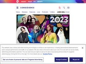 'consequence.net' screenshot