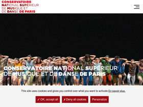 'conservatoiredeparis.fr' screenshot