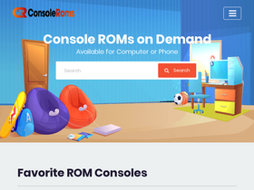 'consoleroms.com' screenshot