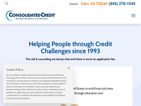 'consolidatedcredit.org' screenshot