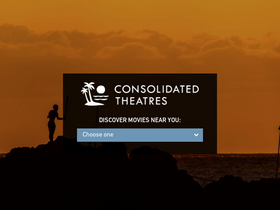 'consolidatedtheatres.com' screenshot