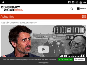 'conspiracywatch.info' screenshot