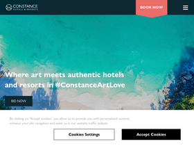 'constancehotels.com' screenshot