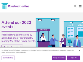 'constructionline.co.uk' screenshot