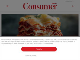 'consumer.es' screenshot