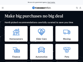 'consumeraffairs.com' screenshot