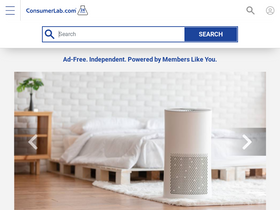 'consumerlab.com' screenshot