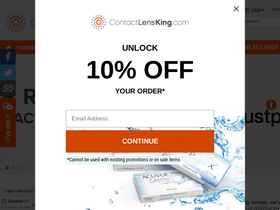 'contactlensking.com' screenshot
