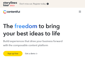 'contentful.com' screenshot