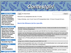 'contestgirl.com' screenshot
