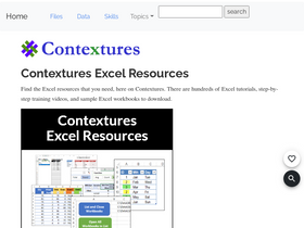 'contextures.com' screenshot