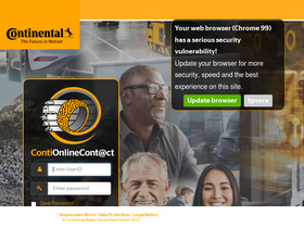 'contionlinecontact.com' screenshot