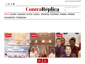 'contrareplica.mx' screenshot