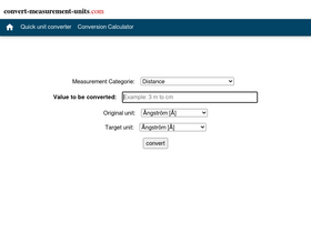 'convert-measurement-units.com' screenshot