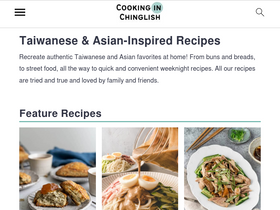 'cookinginchinglish.com' screenshot