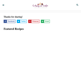 'cookingwithcarlee.com' screenshot