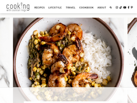 'cookingwithcocktailrings.com' screenshot