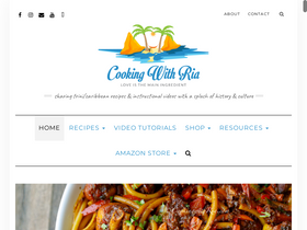 'cookingwithria.com' screenshot