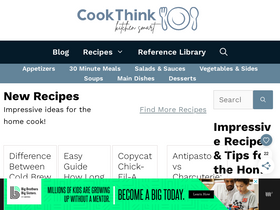 'cookthink.com' screenshot