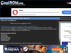 'coolrom.com' screenshot