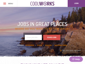 'coolworks.com' screenshot