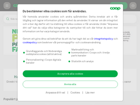 'coop.se' screenshot