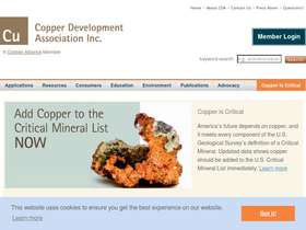 'copper.org' screenshot